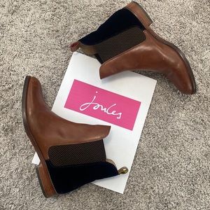 Joules Westbourne Leather & Velvet Chelsea Boot